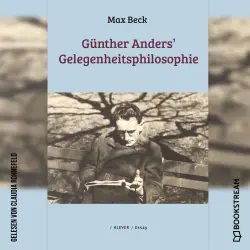Cover - Max Beck - Günther Anders' Gelegenheitsphilosophie