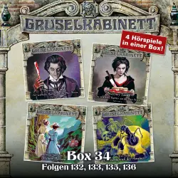 Cover - Gruselkabinett - Box 34 - Folgen 132, 133, 135, 136