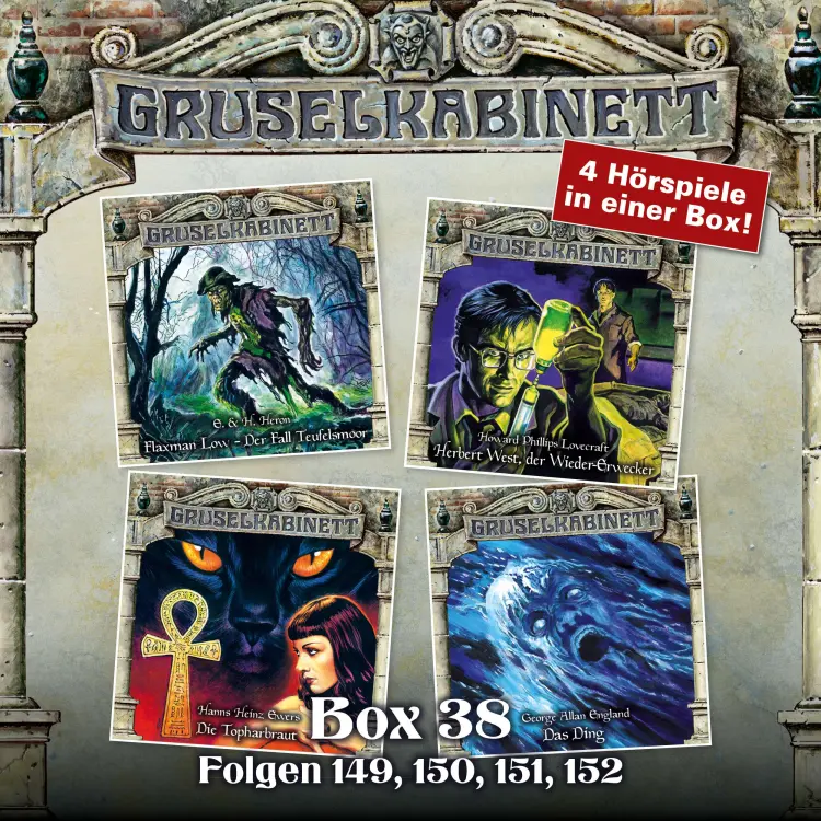 Cover von Gruselkabinett - Box 38 - Folgen 149, 150, 151, 152