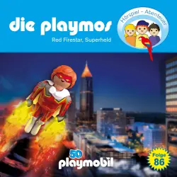 Cover - Die Playmos - Die Playmos - Das Original Playmobil Hörspiel - Folge 86 - Red Firestar, Superheld