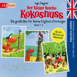 Cover - Englisch lernen mit dem kleinen Drachen Kokosnuss - Die große Box für kleine Englisch-Einsteiger - Band 1-3
