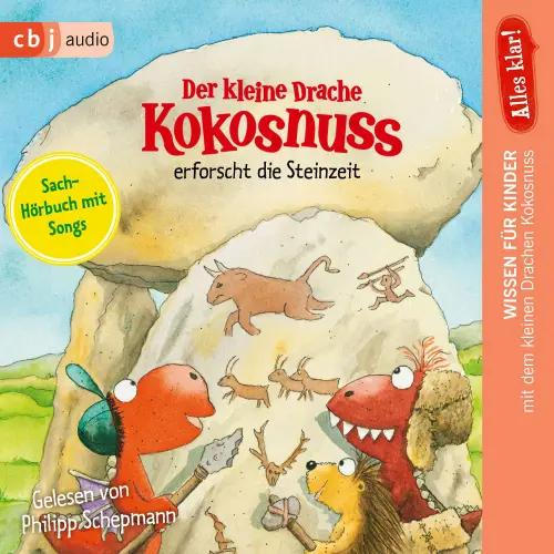 Cover von Ingo Siegner - Drache-Kokosnuss-Sachbuchreihe - Band 7 - Der kleine Drache Kokosnuss erforscht die Steinzeit