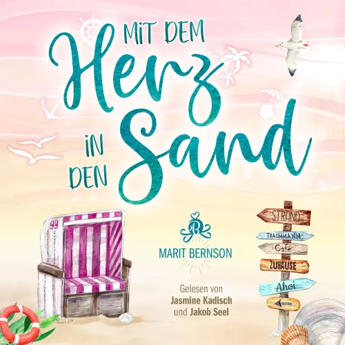 Cover - Marit Bernson - Strandkorbwunder - Band 7 - Mit dem Herz in den Sand