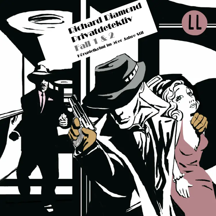 Cover von Richard Diamond - Folge 1 & 2: Die schwarze Puppe / Der braune Briefumschlag