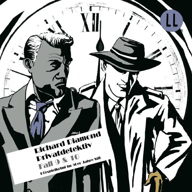 Cover von Richard Diamond - Folge 9 & 10: Der Graue Mann / Gute Nacht, Nocturne