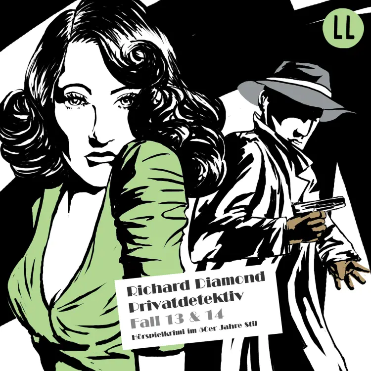 Cover von Richard Diamond - Folge 13 & 14: Der Fall Caspary / Der Metzgerladen