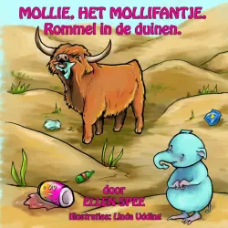 Cover - Ellen Spee - Mollie, het Mollifantje - Deel 2 - Rommel in de duinen