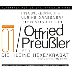 Cover - Ulrike Draesner - Klassiker der Literaturgeschichte 1 - Ein Gespräch über Otfried Preußler: Krabat und Die kleine Hexe