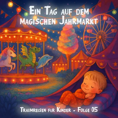 Cover von Traumreisen für Kinder - Folge 5 - Ein Tag auf dem magischen Jahrmarkt