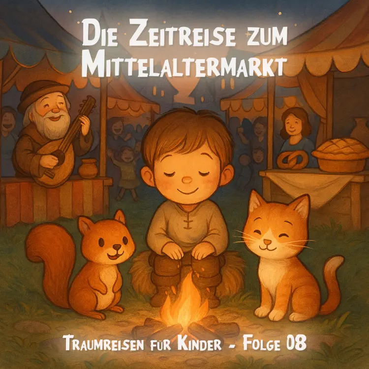 Cover von Traumreisen für Kinder - Folge 8 - Die Zeitreise zum Mittelaltermarkt