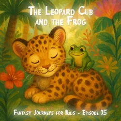 Cover - Fantasy Journeys for Kids - The Leopard Cub and the Frog - Episode 6