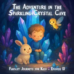 Cover - Fantasy Journeys for Kids - The Adventure in the Sparkling Crystal Cave - Episode 10