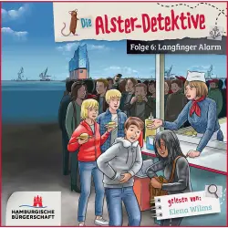 Cover - Katrin Wiegand - Die Alster-Detektive - Teil 6 - Langfinger-Alarm