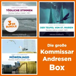 Cover - Jobst Schlennstedt - Kommissar Andresen - Die große Kommissar Andresen Box - Tödliche Stimmen, Der Teufel von St. Marien, Möwenjagd