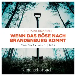 Cover - Richard Brandes - Carla Stach ermittelt - Küsten Krimi - Band 2 - Wenn das Böse nach Brandenburg kommmt