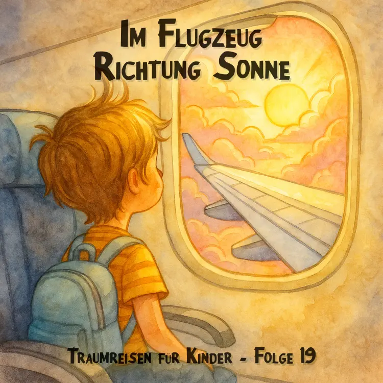 Cover von Traumreisen für Kinder - Folge 19 - Im Flugzeug Richtung Sonne