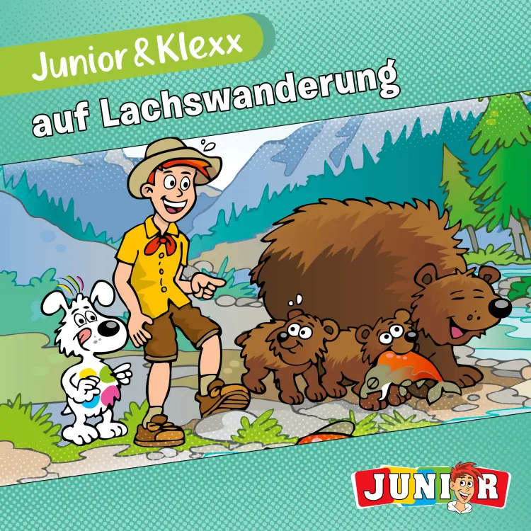 Cover von Junior & Klexx - Band 4 - Junior & Klexx auf Lachswanderung