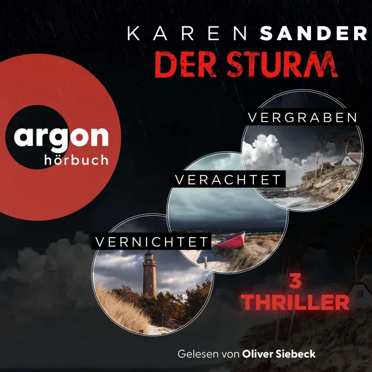 Cover von Karen Sander - Engelhardt & Krieger ermitteln - Bundle 1 - Der Sturm: Vergraben, Verachtet & Vernichtet - 3 Thriller