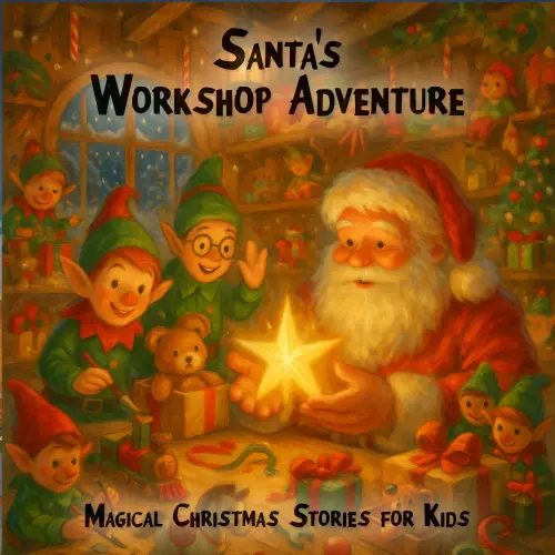Cover - Magical Christmas Stories for Kids - Santa's Workshop Adventure