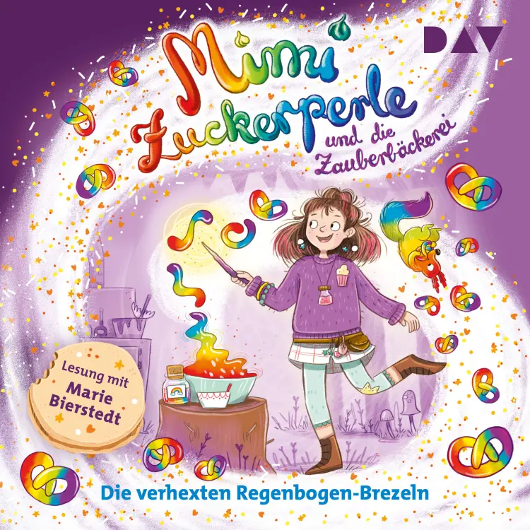 Cover von Sandra Grimm - Mimi Zuckerperle - Band 3 - Die verhexten Regenbogen-Brezeln