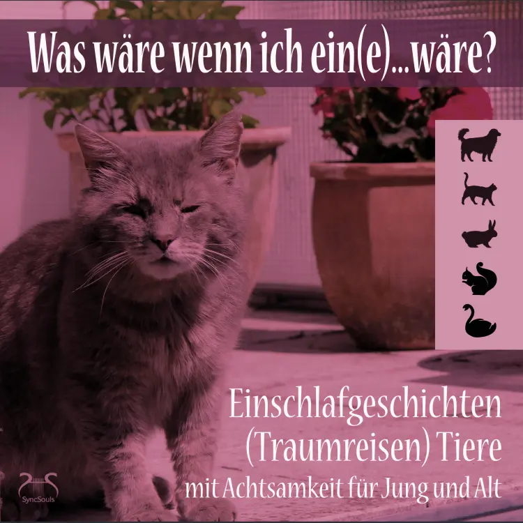 Cover von Torsten Abrolat - Was wäre wenn ich ein(e)...wäre? Einschlafgeschichten (Traumreisen) Tiere mit Achtsamkeit für Jung und Alt - Einen Tag als Hund, Katze, Hase, Schwan, Eichhörnchen erleben