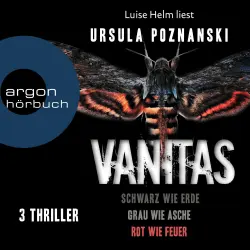 Cover - Ursula Poznanski - VANITAS - Schwarz wie Erde, Grau wie Asche, Rot wie Feuer
