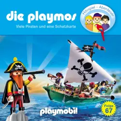 Cover - Die Playmos - Das Original Playmobil Hörspiel - Folge 67 - Viele Piraten und eine Schatzkarte