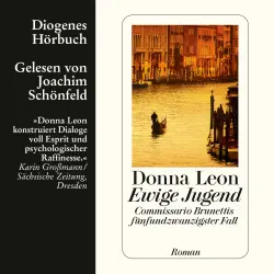 Cover - Donna Leon - Commissario Brunetti - Commissario Brunettis fünfundzwanzigster Fall - Band 25 - Ewige Jugend